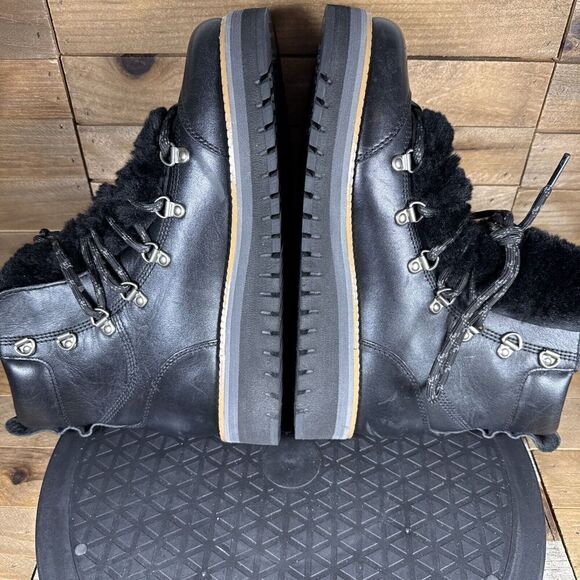 Cole Haan Grand Explore Womens Sz 6 B Waterproof Faux Fur Ankle Boots - Picture 8 of 10